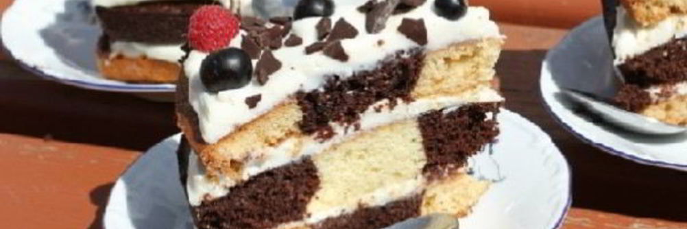 Шахматный торт