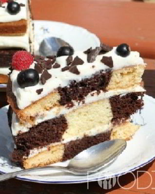 Шахматный торт