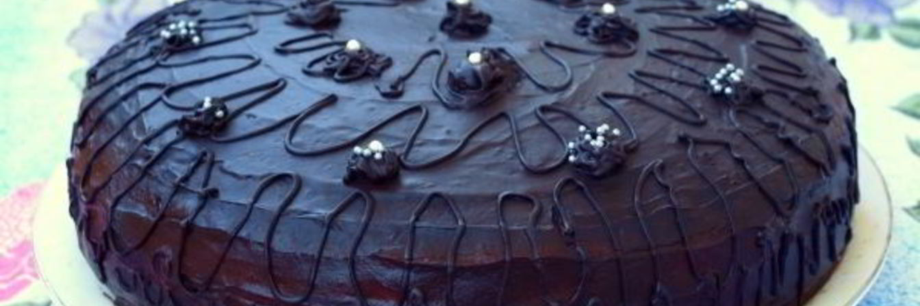 Шоколадно-банановый торт