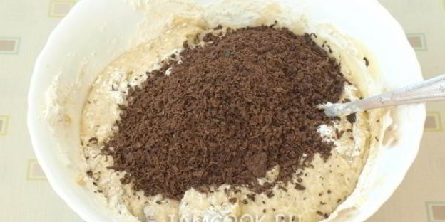 шоколадно-банановый торт