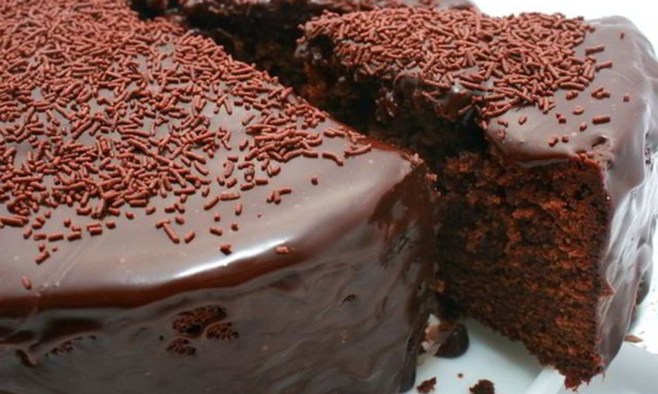 Рецепт шоколадного бисквита с глазурью