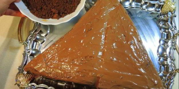 шоколадный торт елочка