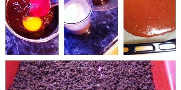 шоколадный торт с маракуйей и безе