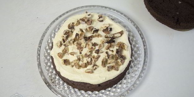 шоколадный торт с заварным кремом