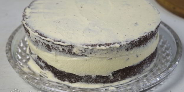 шоколадный торт с заварным кремом