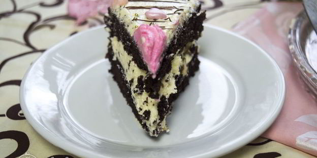 шоколадный торт с заварным кремом