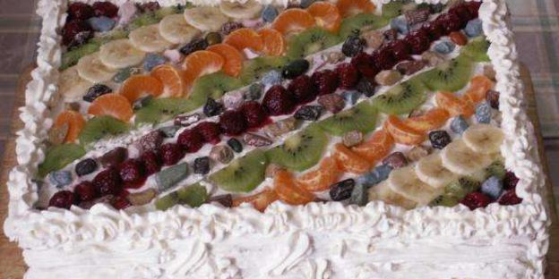 торт бисквитный