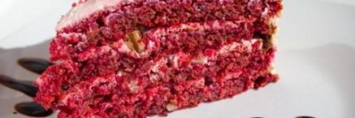 Торт Красный бархат со свеклой