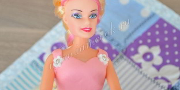 торт-кукла розовая принцесса