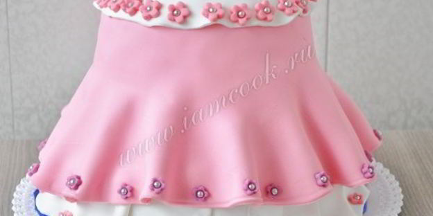 торт-кукла розовая принцесса