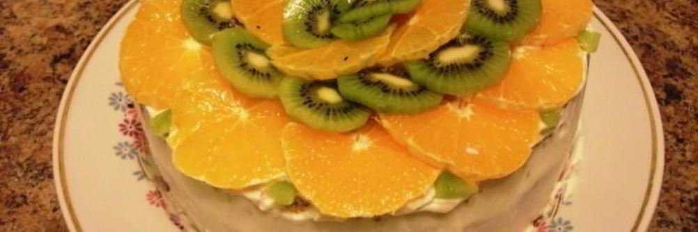 Торт с кремом из йогурта