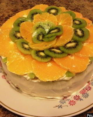 Торт с кремом из йогурта