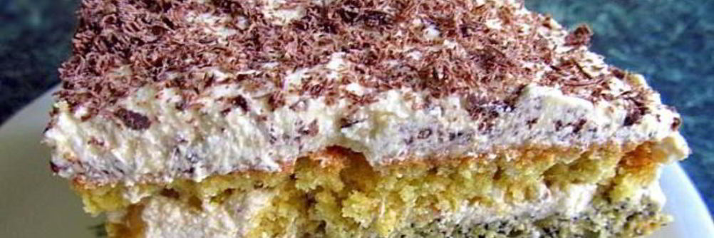 Торт Сказка с маком бисквитный