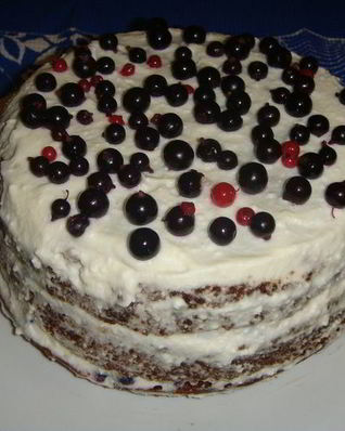 Ягодный торт на кефире