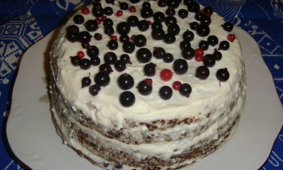 Рецепт ягодного торта на кефире