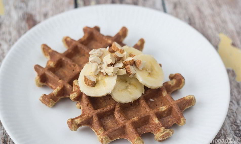 Рецепт банановых вафель