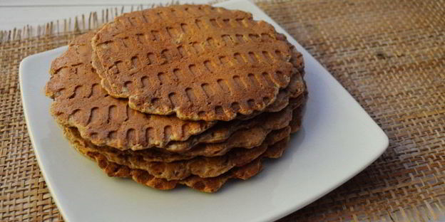 диетические клубничные вафли