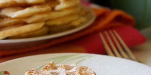 дрожжевые вафли на завтрак