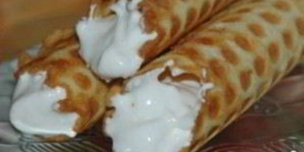 хрустящие вафельные трубочки