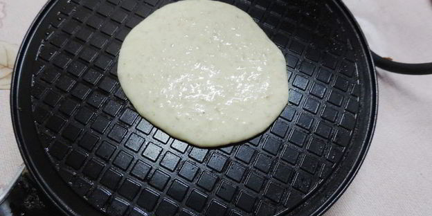 овсяно-банановые вафли