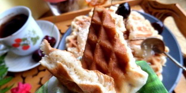 овсяные вафли с кунжутом