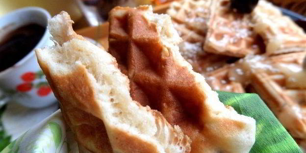 овсяные вафли с кунжутом