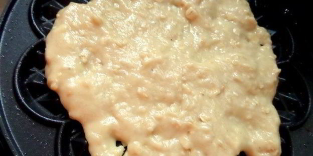 овсяные вафли с кунжутом