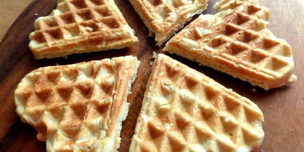 овсяные вафли с кунжутом