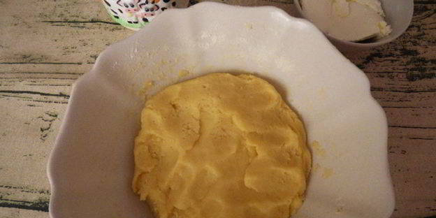 песочные вафли с творожным кремом