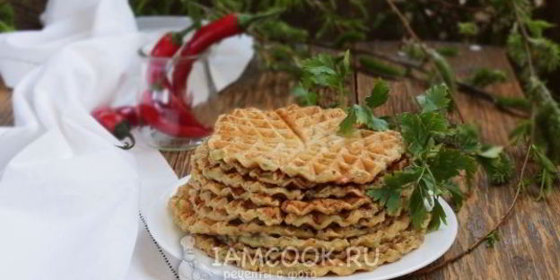 постные вафли в электровафельнице