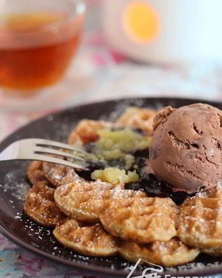 Пшенно-овсяные вафли с цельнозерновой мукой