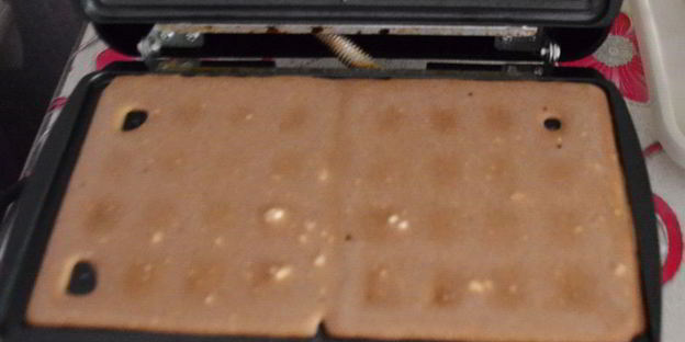 шоколадно-творожные вафли