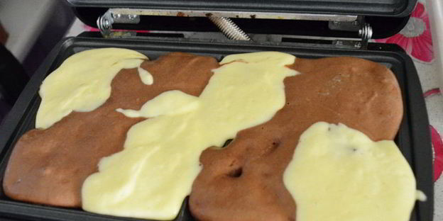 шоколадно-ванильные вафли