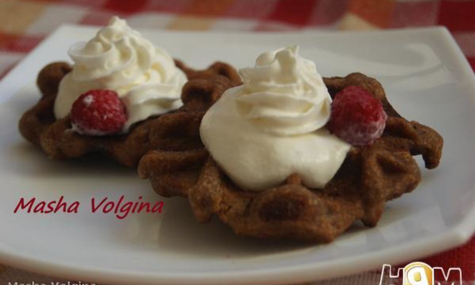 Рецепт шоколадных вафель с фундуком