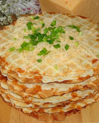 Сырные вафли с сыром