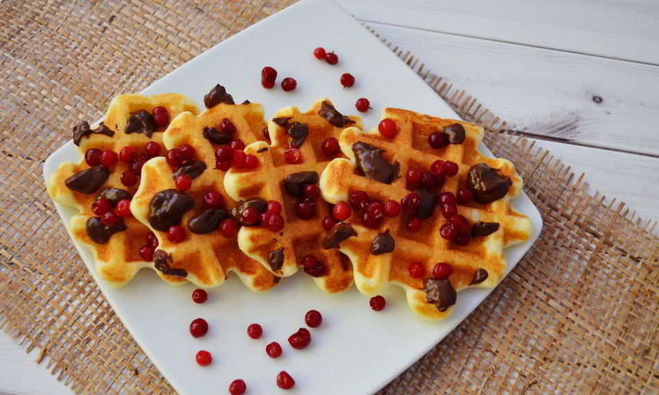 Рецепт творожных вафель