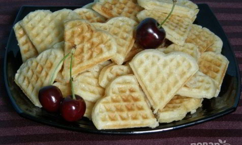Рецепт вафель для электровафельницы сердечками