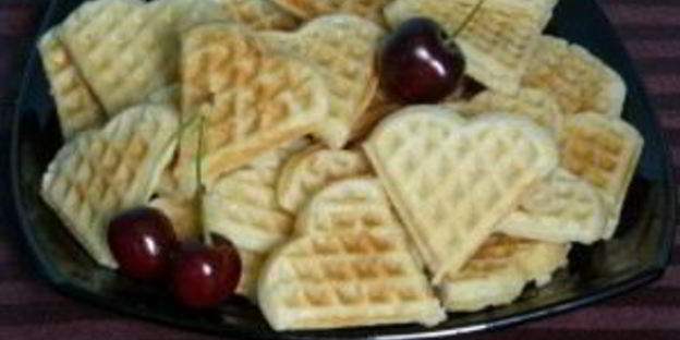 вафли для электровафельницы сердечками