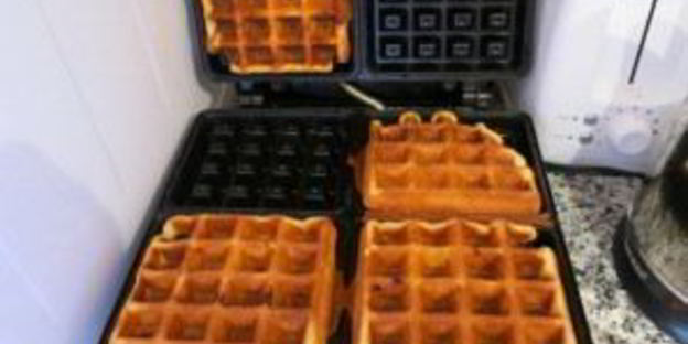 вафли на кефире в электровафельнице