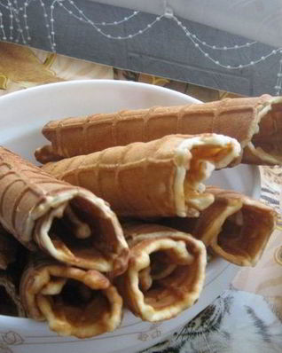 Вафли на кефире