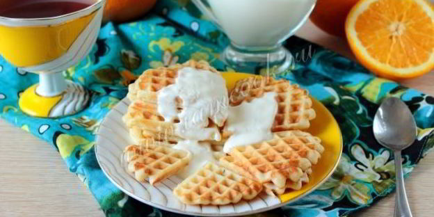 вафли с апельсиновым кремом