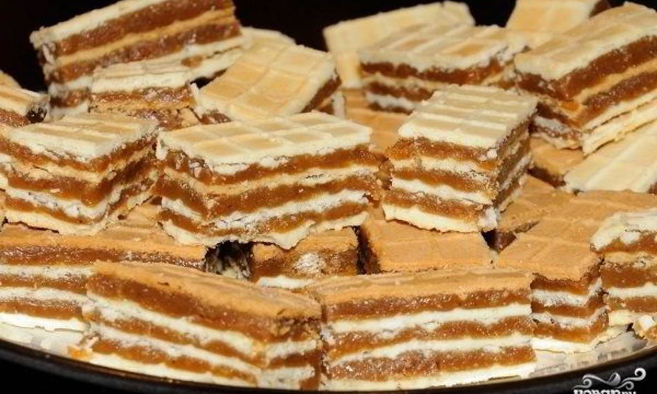 Рецепт вафель с карамелью