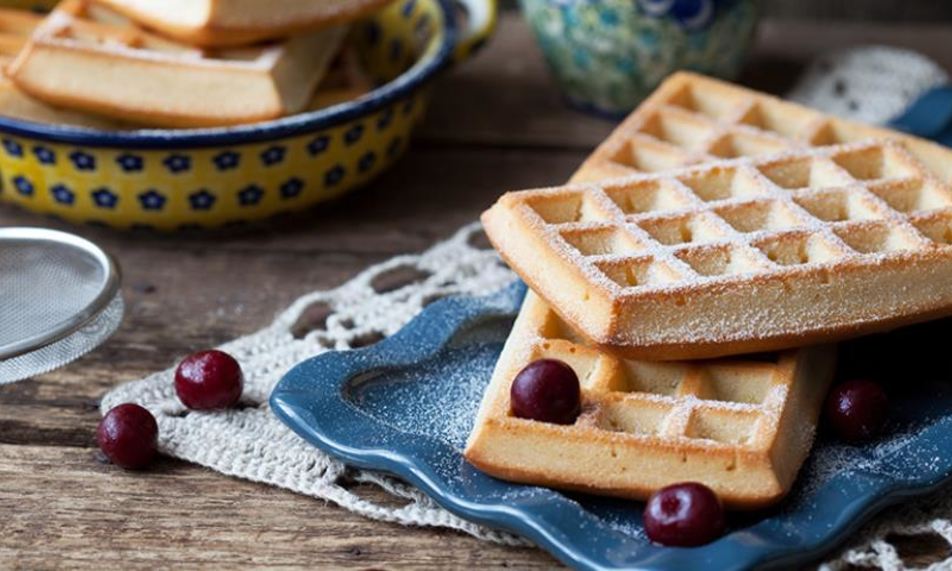 Рецепт вафель с яблочным пюре