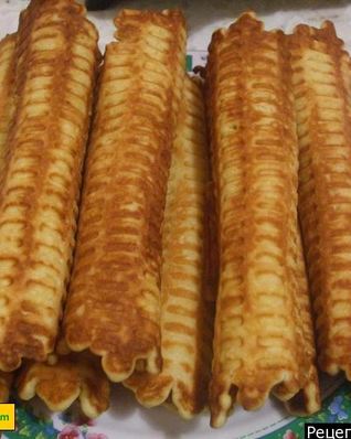 Вафли тонкие в вафельнице