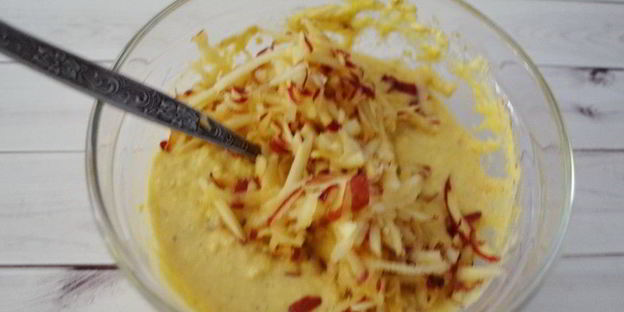 яблочные вафли