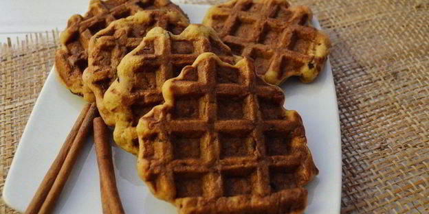 яблочные вафли