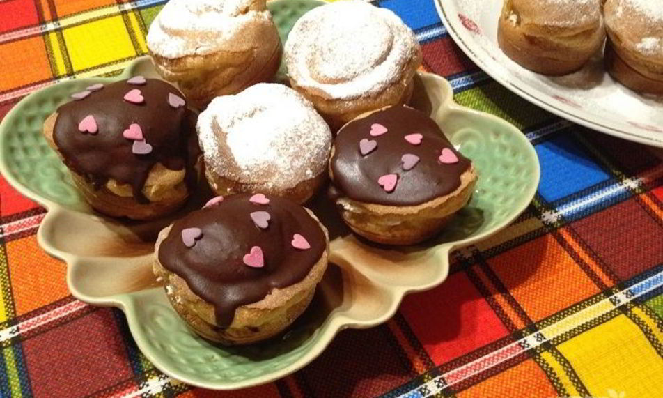 Рецепт ленивых эклеров с творожного начинкого