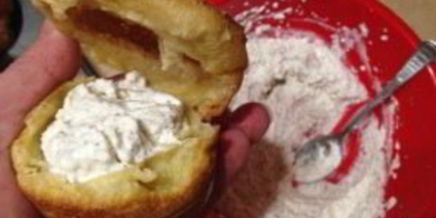 ленивые эклеры с творожной начинкой