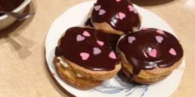 ленивые эклеры с творожной начинкой