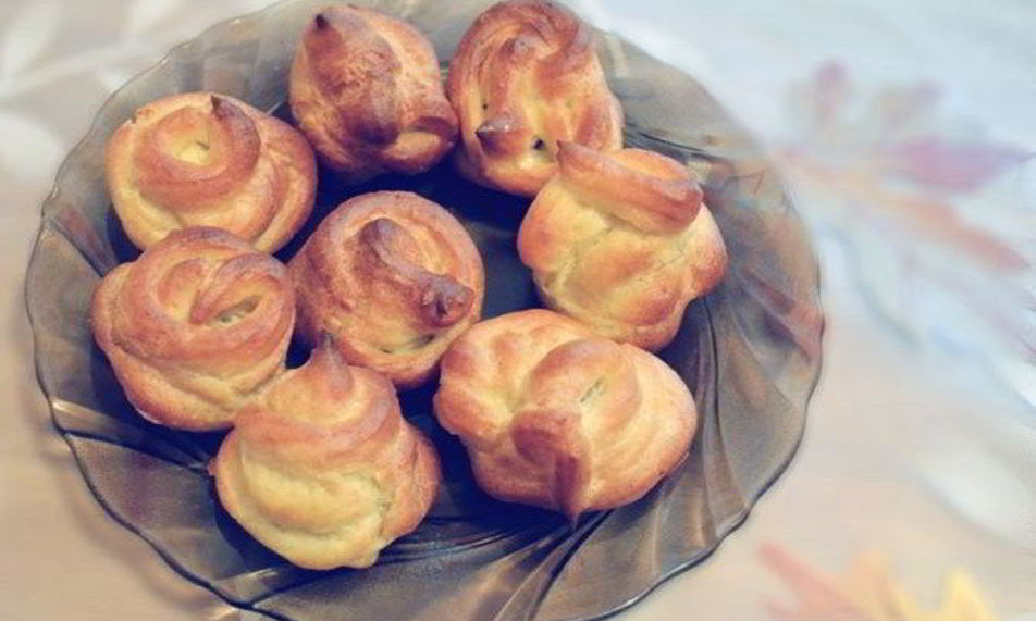 Рецепт профитролей с грибами